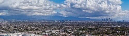 Posterazzi City with mountain range in the background Mid-Wilshire Los Angeles California USA Poster Print, (20 x 6) Posterazzi City with mountain range in the background Mid-Wilshire Los Angeles California USA Poster Print, (20 x 6)