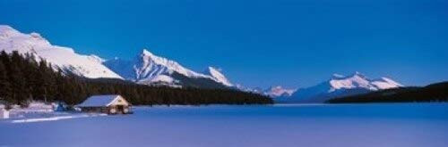 Posterazzi Maligne Lake & Canadian Rockies Alberta Canada Poster Print, (18 x 6)