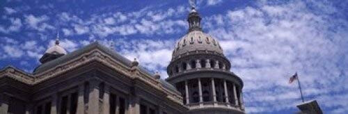 Posterazzi Low Angle View State Capitol Building Austin Texas USA Poster Print, (18 x 6), Varies