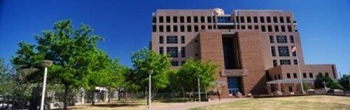 Posterazzi Facade of a government building Pete V.Domenici United States Courthouse Albuquerque New Mexico USA Poster Print, (18 x 6)