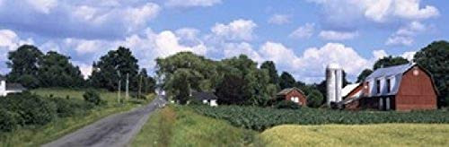 Road passing through a farm Emmons Road Tompkins County Finger Lakes Region New York State USA Poster Print (18 x 6) Road passing through a farm Emmons Road Tompkins County Finger Lakes Region New York State USA Poster Print (18 x 6)
