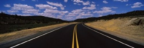 Posterazzi PPI146614S Highway Passing Through a Landscape New Mexico USA Poster Print, 18 x 6, Varies