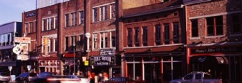Posterazzi Buildings along a street Nashville Tennessee USA Poster Print, (18 x 7)