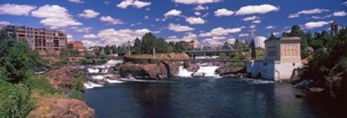 Posterazzi Howard Street Bridge Falls Spokane Washington State USA Poster Print, (18 x 7) Posterazzi Howard Street Bridge Falls Spokane Washington State USA Poster Print, (18 x 7)