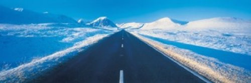 Posterazzi Winter road Glencoe Scotland Poster Print, (18 x 6) Posterazzi Winter road Glencoe Scotland Poster Print, (18 x 6)