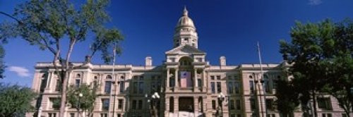 Posterazzi PPI146996S Facade of a Government Building State Capitol Cheyenne Wyoming USA Poster Print, 18 x 6