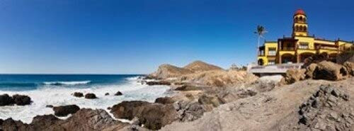 Posterazzi Hacienda Cerritos on the Pacific Ocean Todos Santos Baja California Sur Mexico Poster Print, (18 x 7)