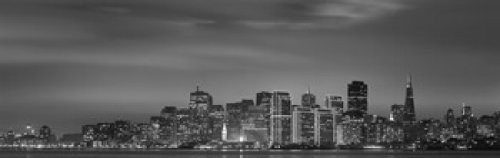 Posterazzi Skyline viewed from Treasure Island San Francisco California USA Poster Print, (18 x 6)