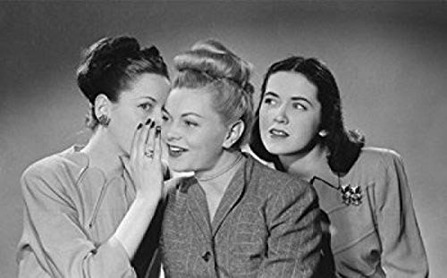 Posterazzi Portrait of three young women gossiping Poster Print, (18 x 24)