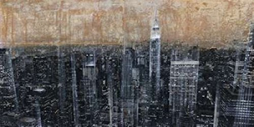 Posterazzi NYC Aerial 3 Poster Print by Dario Moschetta, (10 x 20)