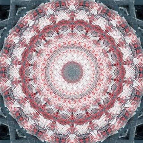 Posterazzi Concrete Mandala III Poster Print by Linda Woods, (24 x 24)
