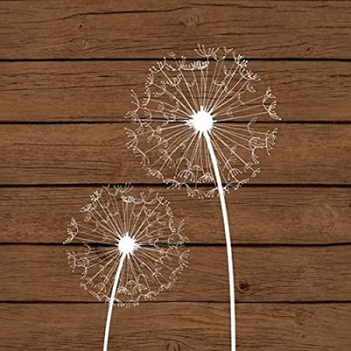 Brown Dandelion III Poster Print by Tamara Robinson (24 x 24)