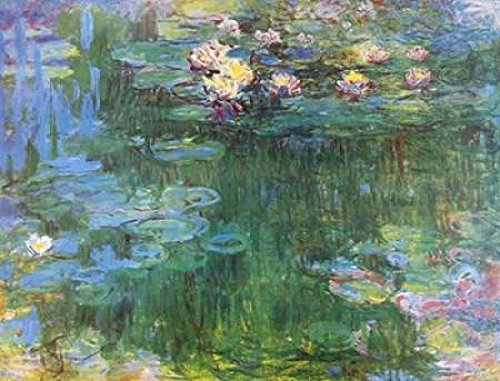 Waterlilies 1916 - 3 Poster Print by Claude Monet (18 x 24)
