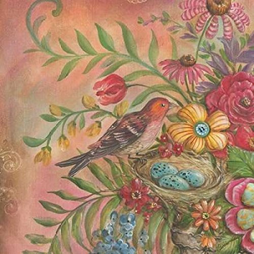 Posterazzi Splendid Botanical III Poster Print by Kate McRostie, (12 x 12)