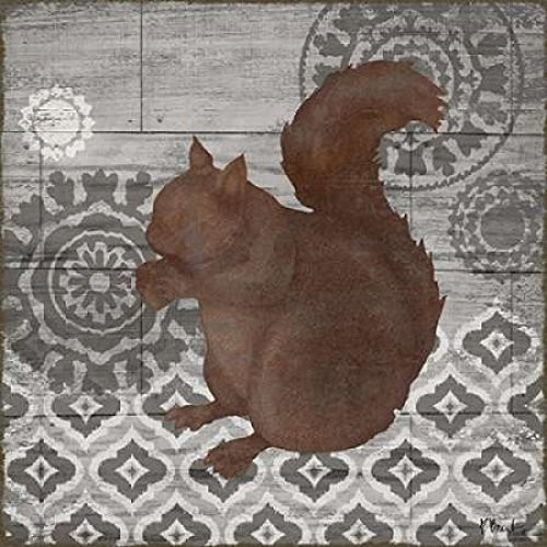 Posterazzi PDXBNT1050SMALL Woodland Ikat III Poster Print by Paul Brent, 12 x 12