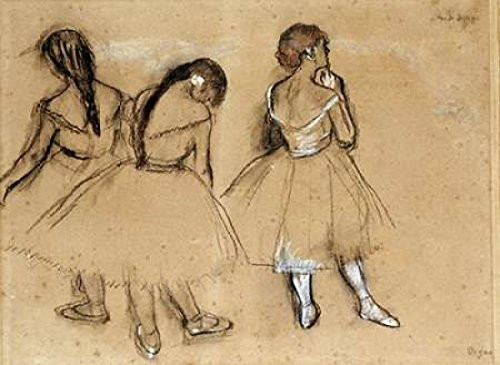 Posterazzi Three Dancers Poster Print by Edgar Degas, (9 x 12)