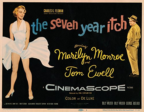 Posterazzi The Seven Year Itch Marilyn Monroe Tom Ewell 1955 Tm & Copyright 20Th Century Fox Film All Rights Reserved. Movie Masterprint Poster Print,