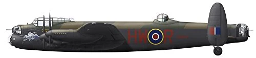 Posterazzi Illustration of a World War II era Avro Lancaster bomber Poster Print, (29 x 6)