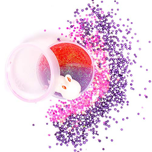 SLIMYGLOOP Mix'Ems by Horizon Group USA- Cotton Candy, Mix & Create Your Own Pink & Purple Sparkly Slime with Glitter & Squish Bunny Add Ins SLIMYGLOOP Mix'Ems by Horizon Group USA- Cotton Candy, Mix & Create Your Own Pink & Purple Sparkly Slime with Glitter & Squish Bunny Add Ins