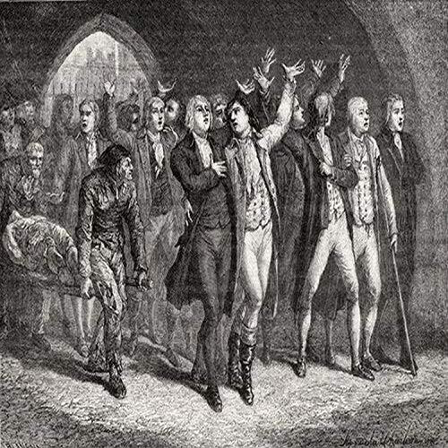 The Girondins Leaving The Revolutionary Tribunal 1793 Engraved By Blanpain After De La CharlerieFrom Histoire De La Revolution Francaise By Louis Blan The Girondins Leaving The Revolutionary Tribunal 1793 Engraved By Blanpain After De La CharlerieFrom Histoire De La Revolution Francaise By Louis Blan