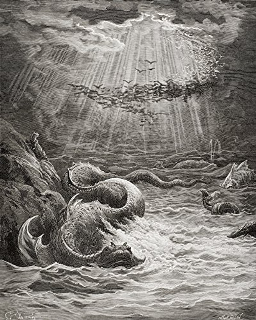 Illustration By Gustave Dore 1832-1883 French Artist And Illustrator For Paradise Lost By John Milton Book Vii Lines 387 To 389 Poster Print (13 x 16) Illustration By Gustave Dore 1832-1883 French Artist And Illustrator For Paradise Lost By John Milton Book Vii Lines 387 To 389 Poster Print (13 x 16)