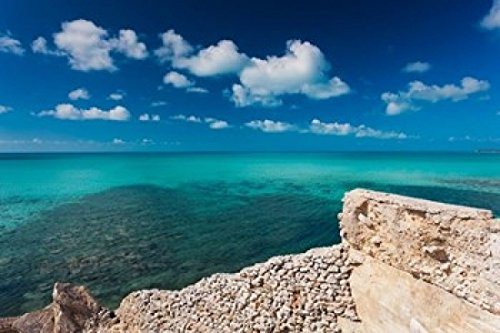 Posterazzi Bahamas Eleuthera Island Glass Window Bridge Poster Print by Walter Bibikow, (18 x 12)