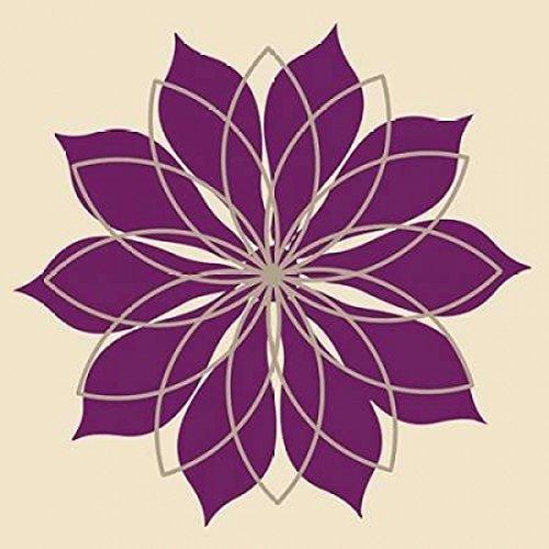 Posterazzi Flower Outline III Poster Print by Tamara Robinson, (12 x 12)