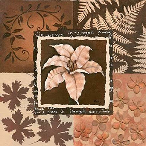 Posterazzi Flower in square III Poster Print by Hedy, (12 x 12)