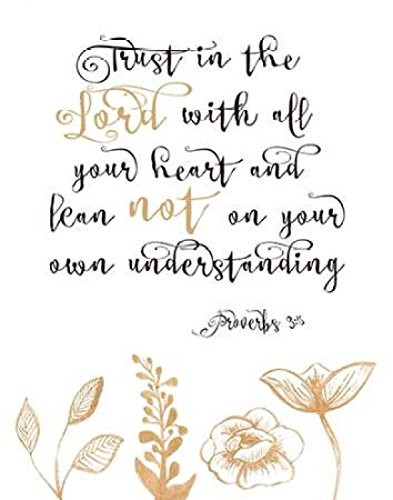 Posterazzi Proverbs 3-5 Poster Print by Tara Moss, (11 x 14)