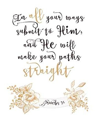 Posterazzi Proverbs 3-6 Poster Print by Tara Moss, (11 x 14)