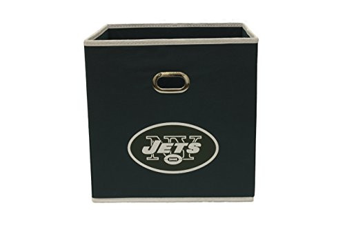 NFL New York Jets Fabric Storage Bin, 11 x 11-inches, Green