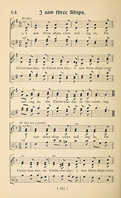 I Saw Three Ships 1 Christmas Carols New & Old 1850 Poster Print (18 x 24) I Saw Three Ships 1 Christmas Carols New & Old 1850 Poster Print (18 x 24)