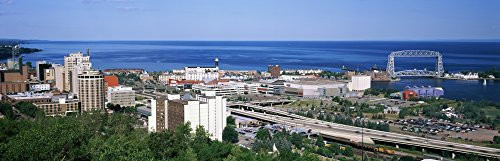 Posterazzi PPI152838 City at The Waterfront Lake Superior Duluth Minnesota USA Poster Print, 6 x 18, Varies