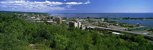 Posterazzi PPI152839 City at The Waterfront Lake Superior Duluth Minnesota USA Poster Print, 6 x 18, Varies
