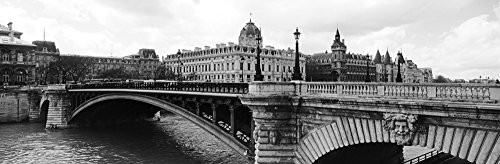 Posterazzi Pont Notre-Dame over Seine River Palais Justice La Conciergerie Paris Ile-De France Poster Print, (6 x 18)