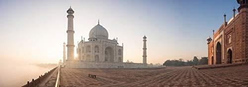 Posterazzi Taj Mahal at dawn Agra Uttar Pradesh India Poster Print, (7 x 18)