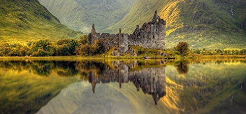 Posterazzi Kilchurn Castle reflection in Loch Awe Argyll and Bute Scottish Highlands Scotland Poster Print, (6 x 12) Posterazzi Kilchurn Castle reflection in Loch Awe Argyll and Bute Scottish Highlands Scotland Poster Print, (6 x 12)