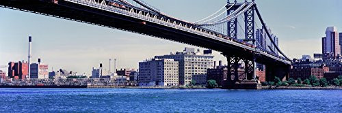 Posterazzi PPI151477 Suspension River Manhattan Bridge City New York State USA Poster Print, 6 x 18 Posterazzi PPI151477 Suspension River Manhattan Bridge City New York State USA Poster Print, 6 x 18