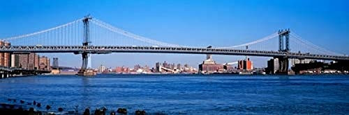 Posterazzi View of the Manhattan Bridge East River City New York State USA Poster Print, (6 x 18) Posterazzi View of the Manhattan Bridge East River City New York State USA Poster Print, (6 x 18)