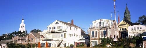 Posterazzi Low angle view of buildings Cape Cod Barnstable County Massachusetts USA Poster Print, (6 x 18)