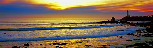 Posterazzi PPI158392 View of Pigeon Point Lighthouse Pescadero California USA Poster Print, 6 x 18
