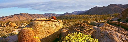 Posterazzi PPI168095 Rock formations on a landscape Bow Willow Campground Anza Borrego Desert State Park California USA Poster Print, 6 x 18