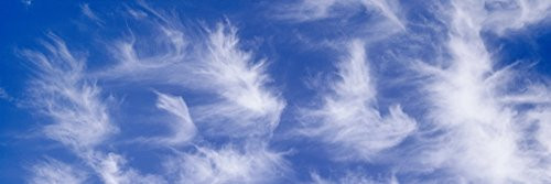 Low angle view of cirrus clouds in the sky La Jolla San Diego San Diego County California USA Poster Print (6 x 18)
