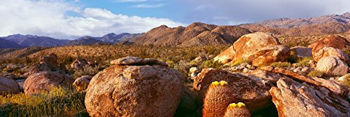 Posterazzi PPI168096 Rock formations on a landscape Bow Willow Campground Anza Borrego Desert State Park California USA Poster Print, 6 x 18