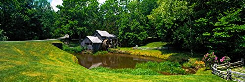 Posterazzi PPI25149 Trees around a watermill Mabry Mill Blue Ridge Parkway Floyd County Virginia USA Poster Print, 6 x 18 Posterazzi PPI25149 Trees around a watermill Mabry Mill Blue Ridge Parkway Floyd County Virginia USA Poster Print, 6 x 18