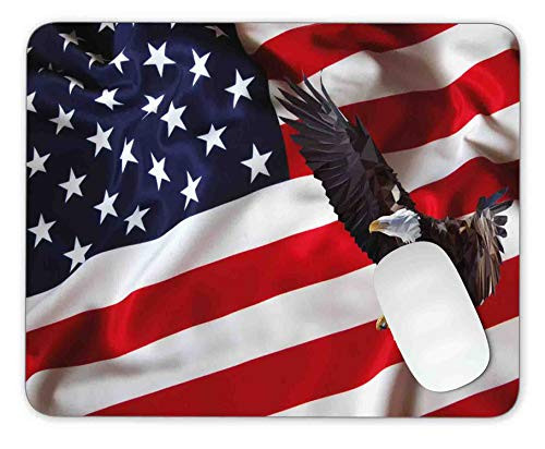 Timing&weng America Eagle and American Flag Mouse pad Gaming Mouse pad Mousepad Nonslip Rubber Backing