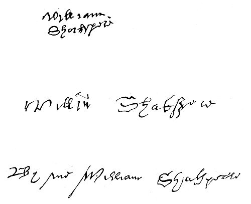 William Shakespeare N(1564-1616) Three Of The Very Few Known Autograph Signatures From ShakespeareS Will Dated 25 March 1616 Poster Print by (18 x 24) William Shakespeare N(1564-1616) Three Of The Very Few Known Autograph Signatures From ShakespeareS Will Dated 25 March 1616 Poster Print by (18 x 24)