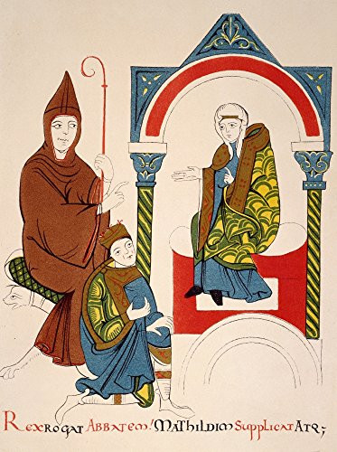 Henry Iv (1050-1106) Nholy Roman Emperor 1056-1106 Henry Iv Excommunicated By Pope Gregory Vii In 1076 Is Seen In This Contemporary Manuscript Illumin