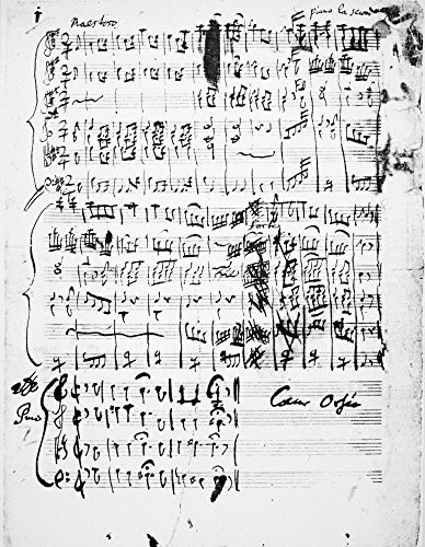 Christoph Willibald Gluck (1714-1787) German Composer Orphee Et Euridice Autograph Manuscript Of Three Passages Poster Print by (18 x 24)
