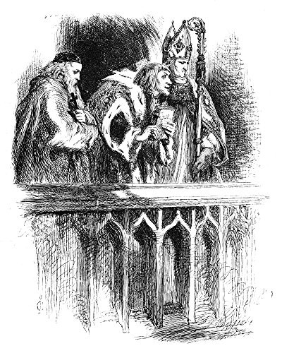Shakespeare Richard Iii Nthe Duke Of Gloucester (Later King Richard Iii) Between Two Bishops In The Gallery At BaynardS Castle In Act Iii Scene Vii Of